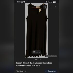 Sleeveless Zippered Dress W Ruffled Bottom